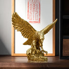 Hars Gouden Arend Beeld Kunst Dier Model Collectie Ornament Thuis Kantoor Bureau Feng Shui Decor Figuren eenvoudig