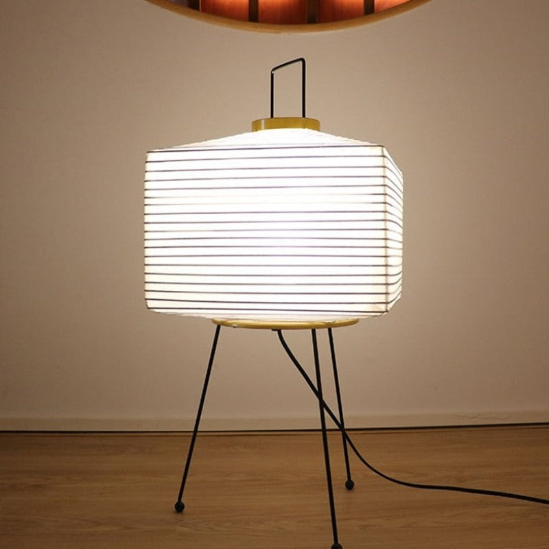 Japanse creatieve papieren vloerlamp met tripod