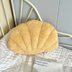 Pastel Shell Kussen – Fluffy Bouclé Pluche Kussen | Avosian