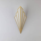 Fan-vormige Art Deco wandlamp