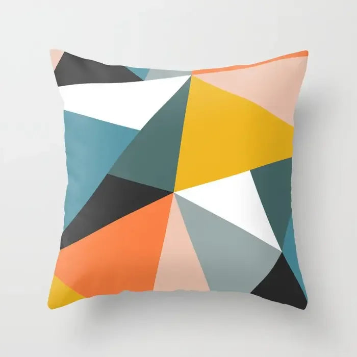 Moderne Abstract Geometrische Kleurrijke Kussenhoezen 45x45cm Kussenhoezen Voor Bank Decoratieve Kussens 60x60cm 50x50cm Trending Thuisdecoratie | Avosian