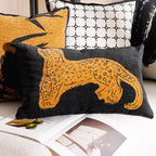 Luxe Geweven Decoratieve Kussen met Paardenprint voor Bank en Woonkamer