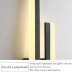 Moderne LED Wandlamp: Zwart/Gouden Acryl Kamerversiering Lamp