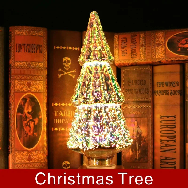 3D LED lamp | Vintage vuurwerk effect lamp met E27 fitting | 6W 85–265V | Decoratie, feest & kerstverlichting | Auravia