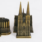 Kölner Dom Model Metaal Antiek Brons Duitsland Kölner Dom Gebouw Figurine Wereldberoemd Landmark Architectuur Decoratie