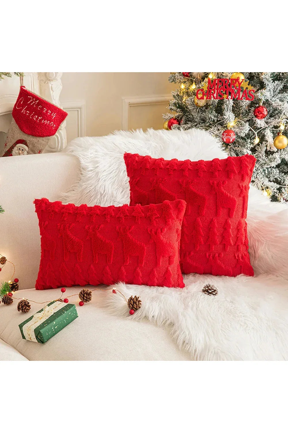 Pluche decoratieve kussenhoes | Avosian