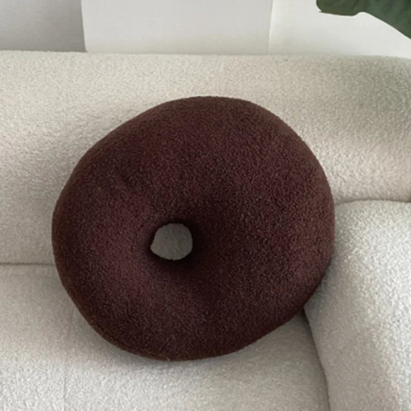 Nordic Bouclé Abstract Kussen – Minimalistische Pluche Kussen | Avosian
