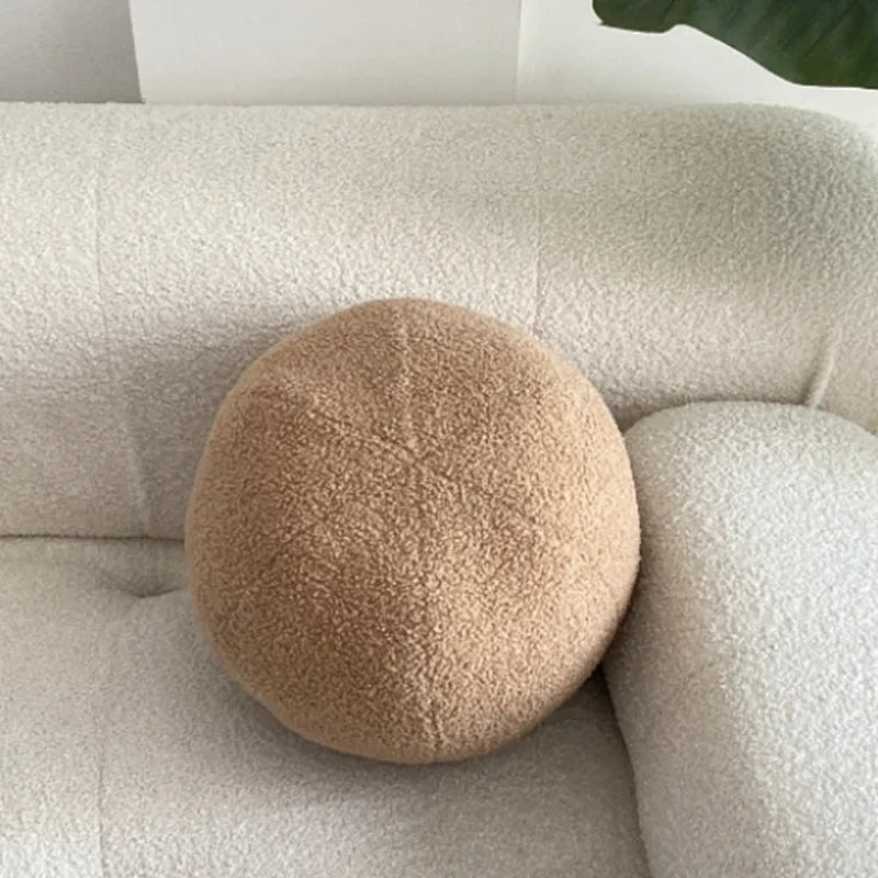 Nordic Bouclé Abstract Kussen – Minimalistische Pluche Kussen | Avosian