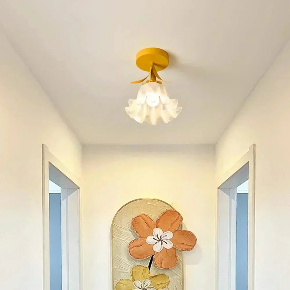 Mini Bloem Plafondlamp - Luxe Mini Pendellicht voor Tijdloze Sfeer