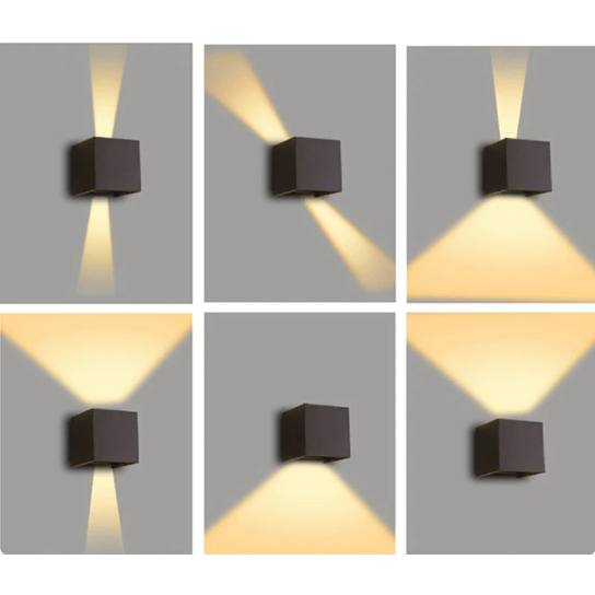 GlowCube LED Wandlamp | Verstelbare Helderheid & Draadloos Ontwerp voor Thuis/Kantoor