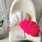 Pastel Shell Kussen – Fluffy Bouclé Pluche Kussen | Avosian
