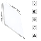 Vierkante LED-Plafondlamp – Evenredig, Aangenaam Licht | SuitaAvosiane voor Woonkamer & Badkamer