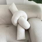 Nordic Bouclé Abstract Kussen – Minimalistische Pluche Kussen | Avosian