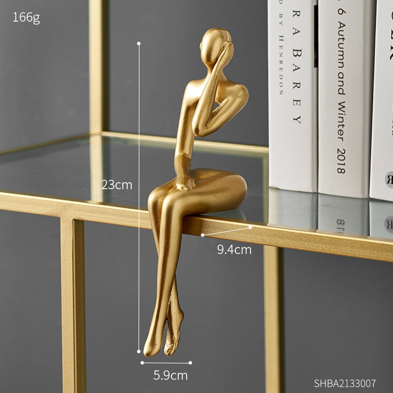 Moderne Figuren Abstracte Huisdecoratie Beeldhouwwerk