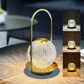 Designer tafellamp met kristaleffect
