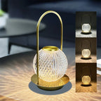 Designer tafellamp met kristaleffect