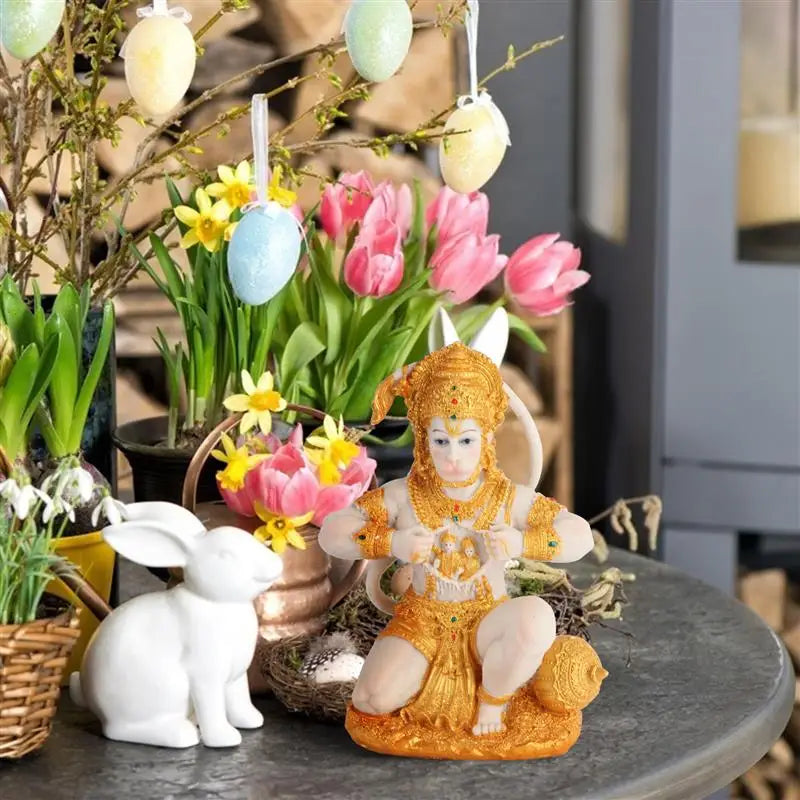 1 stuk Hanuman Boeddha Aap God Beeld Zuidoost-Aziatische Stijl Thuis Scultuur Heer Hanuman Standbeeld Boeddha Figur Ornament