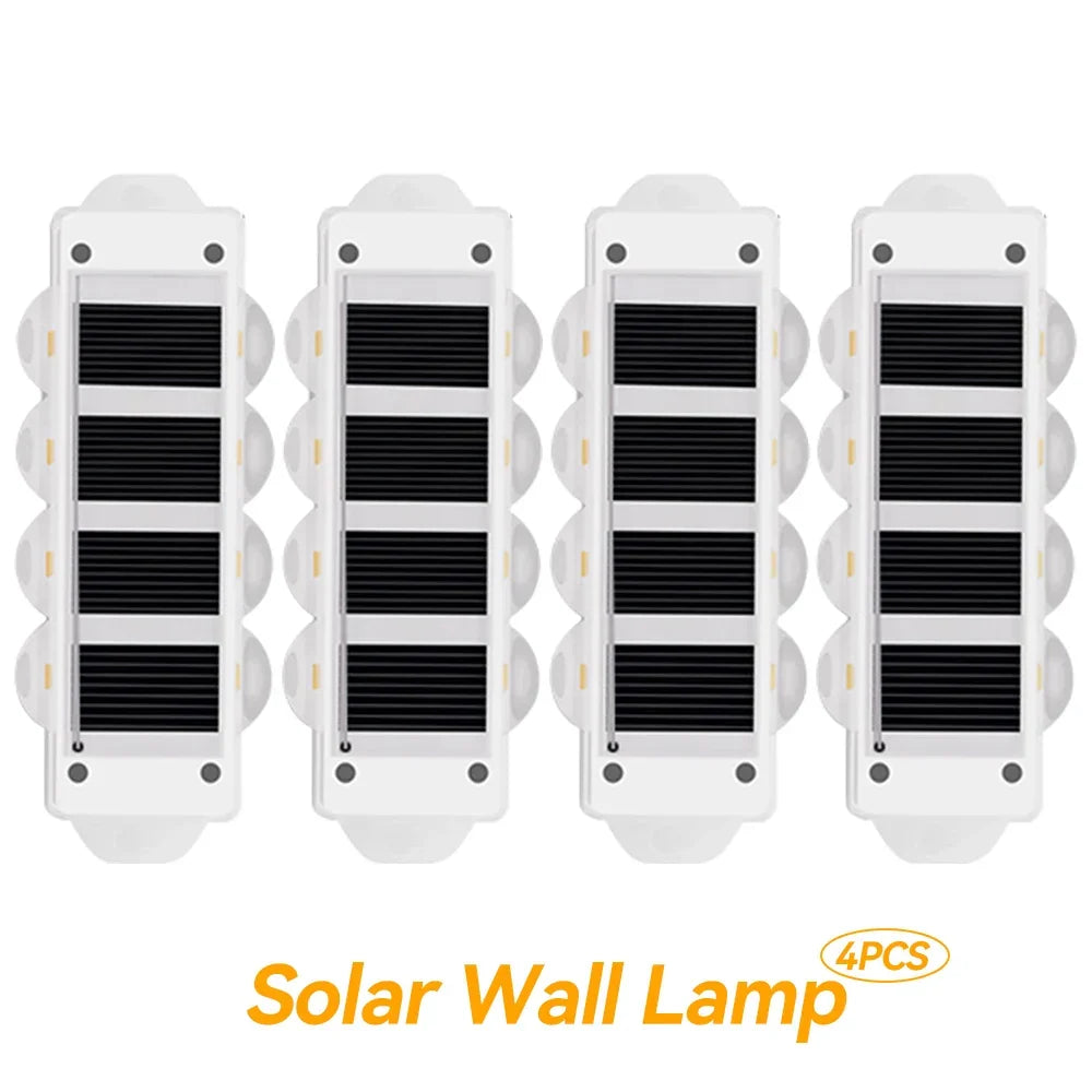 Solar wandlampen Solavine | Warm wit licht | IP44 weerbestendig | Voor hek, terras & tuin | 8 uur lichtduur