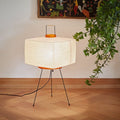 Japanse creatieve papieren vloerlamp met tripod