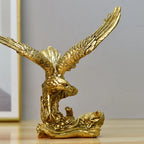 Hars Gouden Arend Standbeeld Kunst Dier Model Collectie Ornament Huis Kantoor Bureau Feng Shui Decor Figuren eenvoudig