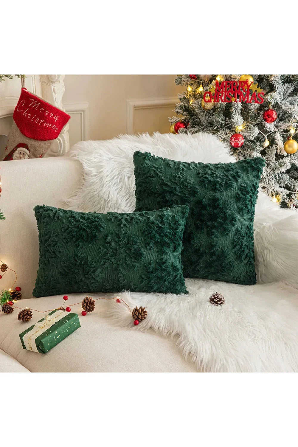 Pluche decoratieve kussenhoes | Avosian