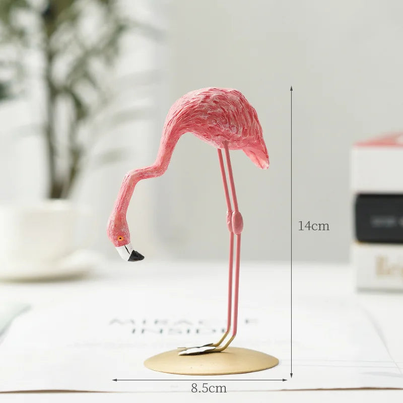 Nordic Flamingo Beeld Figuren Standbeeld Sculptuur Woonkamer Kantoor Bruiloft Feest Ornamenten Huisdecoratie Decoratie Accessoires