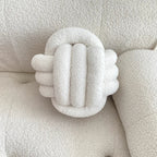 Nordic Bouclé Abstract Kussen – Minimalistische Pluche Kussen | Avosian