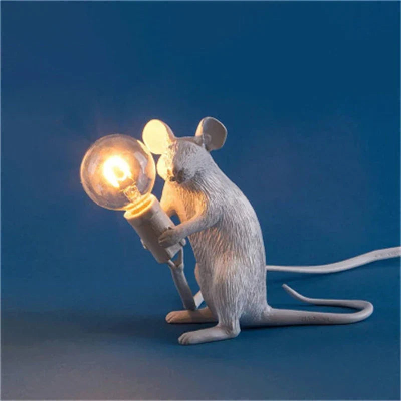 Moderne LED Tier Tafellampen: Harz Rat, Kat en Eekhoorn Nachtlampen