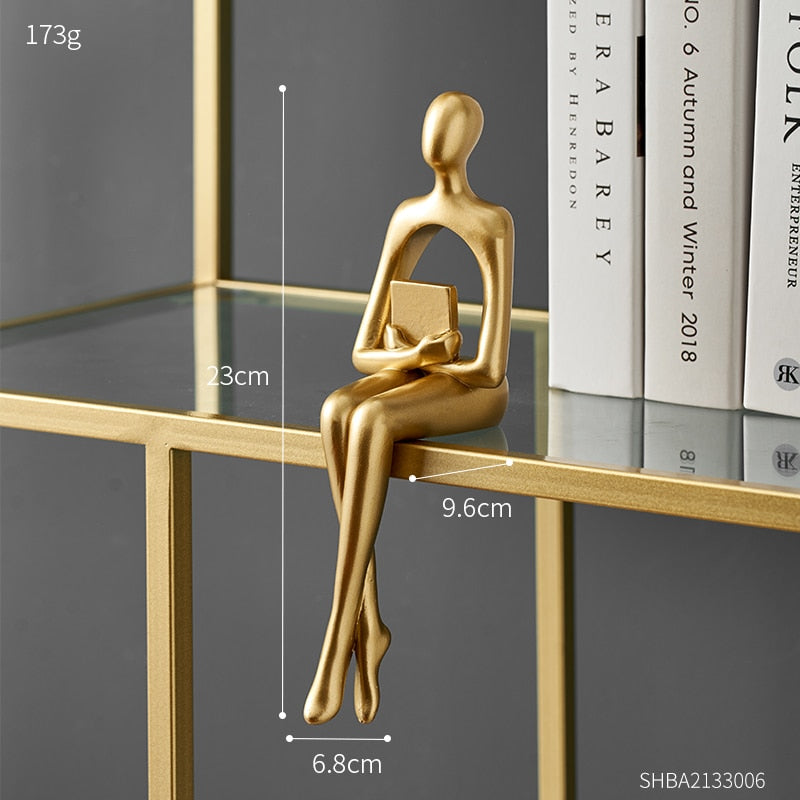 Moderne Figuren Abstracte Huisdecoratie Beeldhouwwerk
