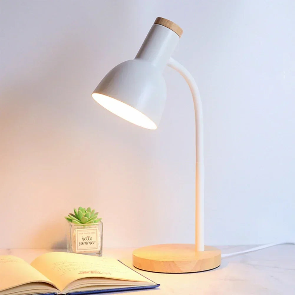 Herfst- en winterverlichting | Noord-Europese creatieve houtsnijwerk ijzeren LED-bureau lamp - Moxie