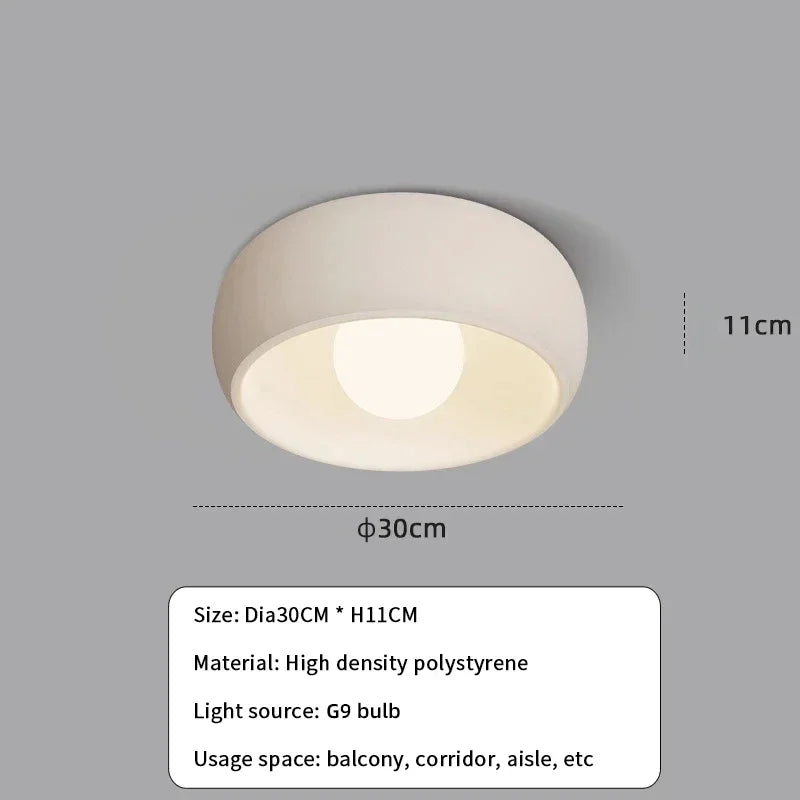Japanse Wabi-Sabi Ronde Plafondlamp LED