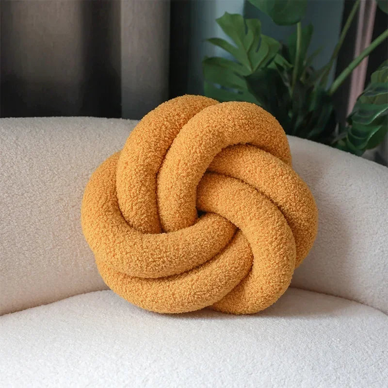 Nordic Cotton Boucle Knoop Kussen | Avosian