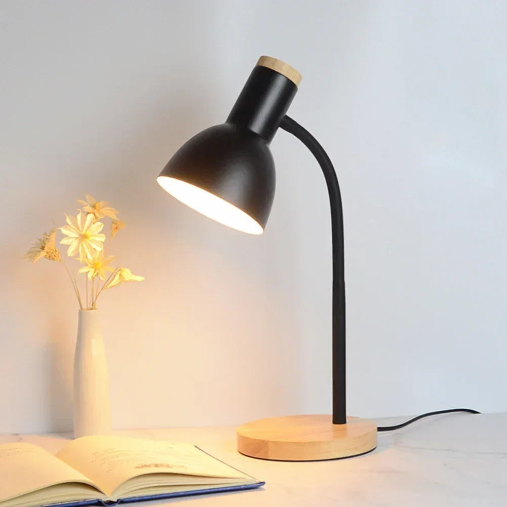 Herfst- en winterverlichting | Noord-Europese creatieve houtsnijwerk ijzeren LED-bureau lamp - Moxie