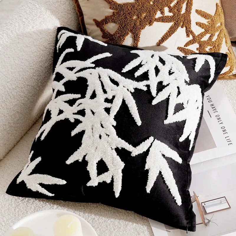 Luxe Geweven Decoratieve Kussen met Paardenprint voor Bank en Woonkamer