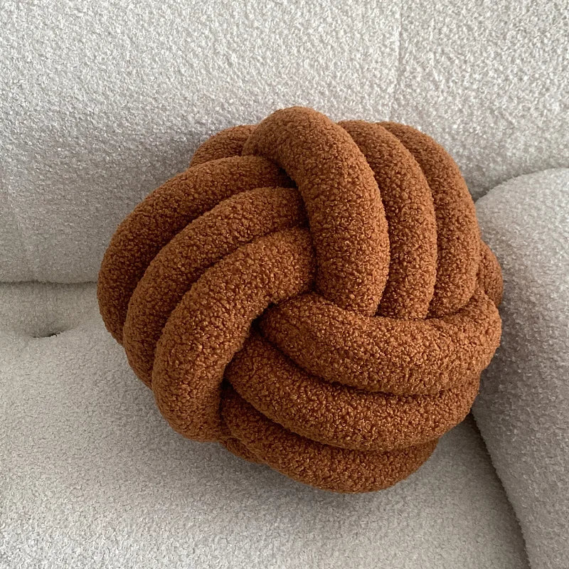Nordic Bouclé Abstract Kussen – Minimalistische Pluche Kussen | Avosian