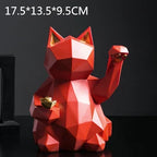 Noordse Stijl Geometrische Gelukkige Kat