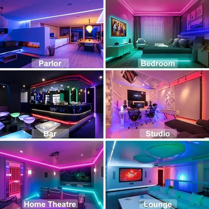 USB RGB LED strip verlichting met app-besturing voor kamer- en TV-achtergrondverlichting decor