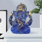 Zeldzaam gekleurde semi-transparante Ganesh beelden voor geluk in uw huis
