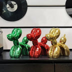Nordic Balloon Dog Sculptuur Hars Dier Ornament Kunst Sculpturen en Figuren Ambacht Thuis Decoratie Kamer Bureau Accessoires