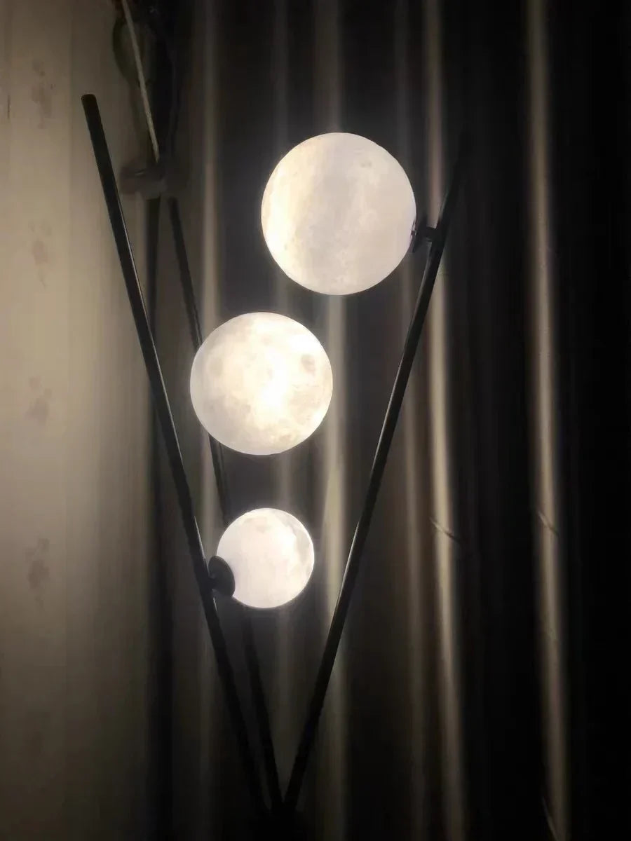 LunaGlow 3D Mond Vloerlamp modern ontwerp met statief LED!