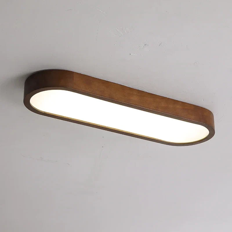 Energiesaving wood LED ceiling lamp