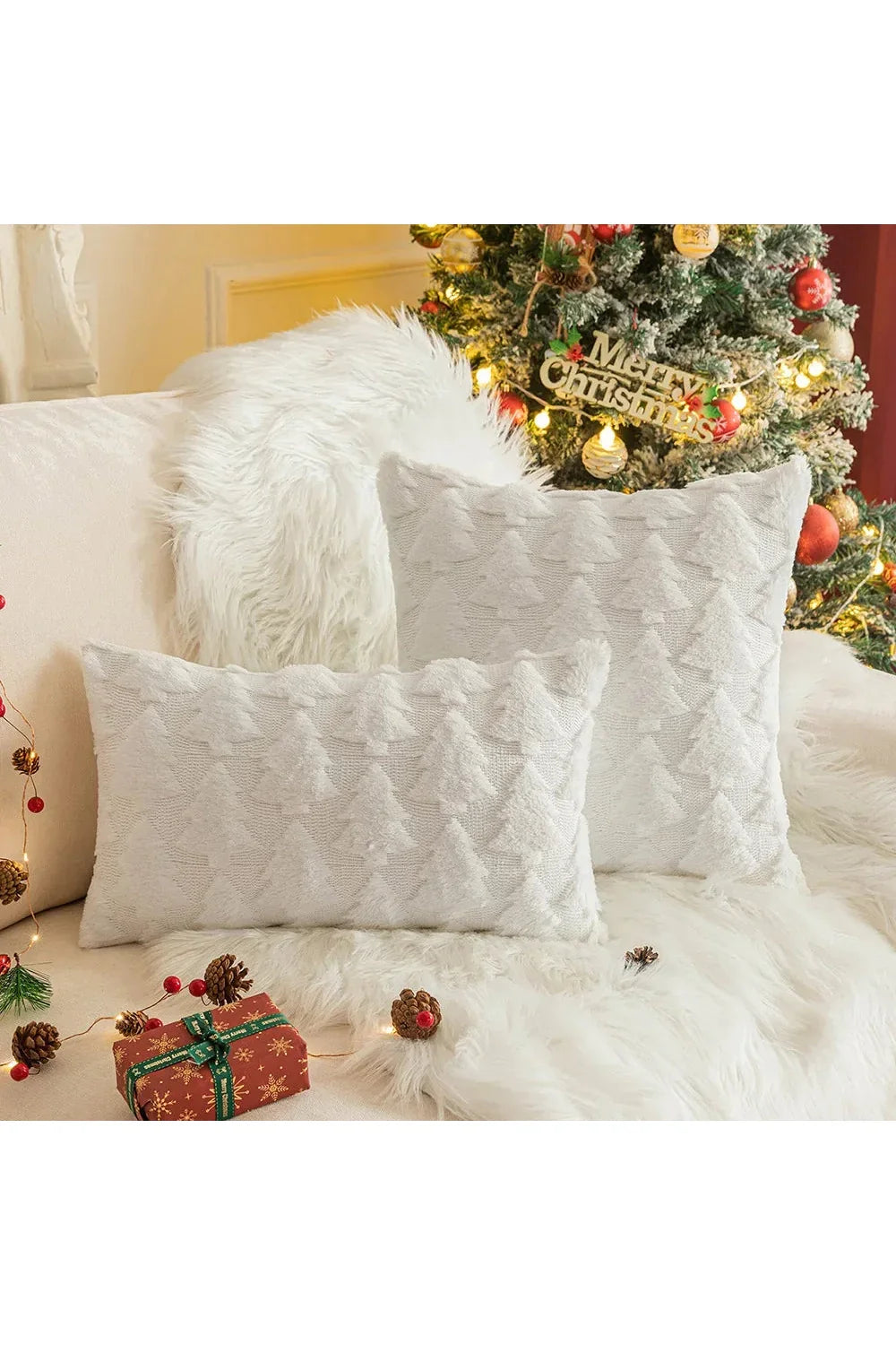 Pluche decoratieve kussenhoes | Avosian