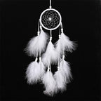 Eenvoudige creatieve woningdecoratie ornamenten dromenvanger auto hanger (Wit)