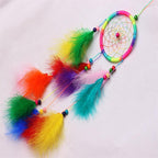 Eenvoudige creatieve woningdecoratie ornamenten dromenvanger auto hangertje (Wit)