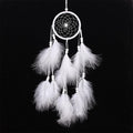 Eenvoudige creatieve woningdecoratie ornamenten dromenvanger auto hanger (Wit)