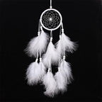 Eenvoudige creatieve woningdecoratie ornamenten dromenvanger auto hanger (Wit)