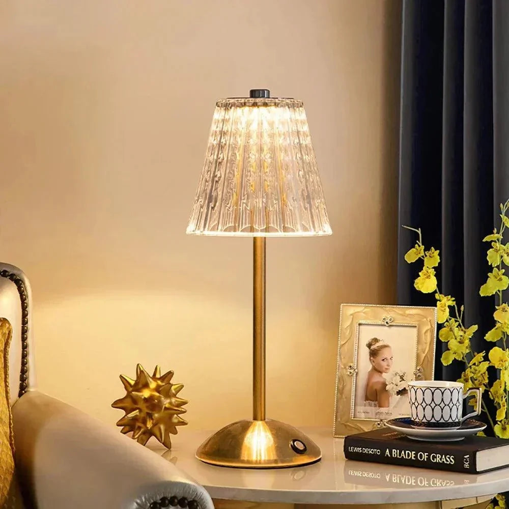 AuraGlow Tafellamp - Oplaadbare LED Lamp met Dimbare Functie