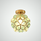 Retro-Stijl PVC Plafondlamp – Bloemenpatroon voor een unieke uitstraling