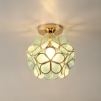 Retro-Stijl PVC Plafondlamp – Bloemenpatroon voor een unieke uitstraling