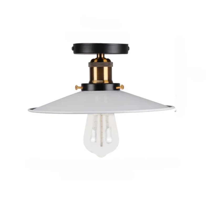 Vintage plafondlamp in industriële stijl, metalen lamp voor de woonkamer of slaapkamer, LED-compatibel